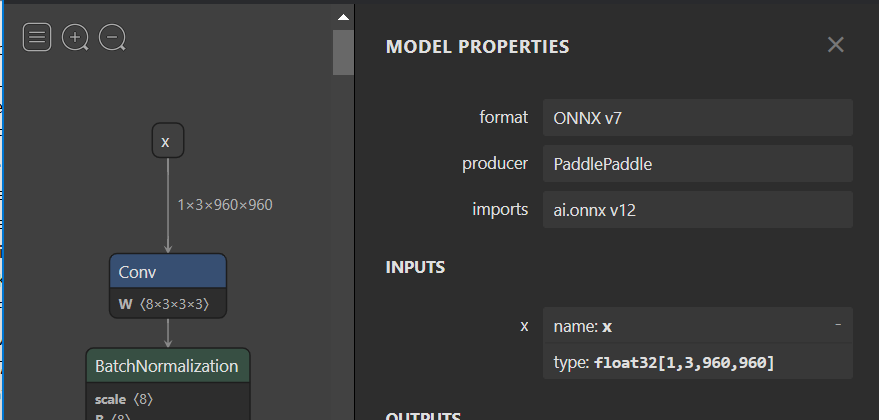 Updated model with dynamic input shape now having fixed values